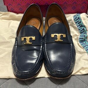 Tory Burch Loafers size 9.5 Navy blue